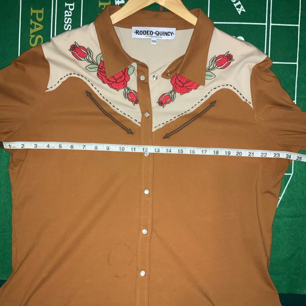 Rodeo QuincyWestern Shirt with Rose Embroidery - Picture 3 of 8